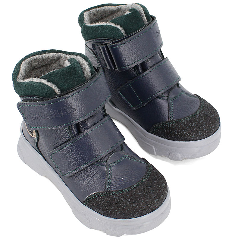 Ботинки малодетские, артикул 2083, цвет синий купить в интернет-магазине Shoeslel с доставкой по России