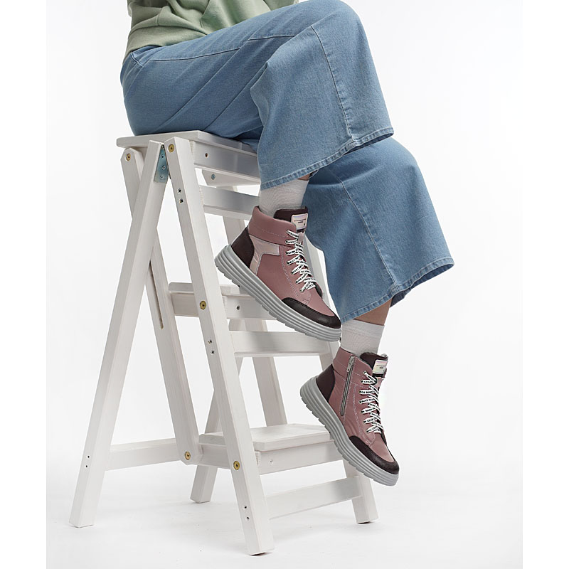 Ботинки, артикул 2084, цвет пыльно-розовый купить в интернет-магазине Shoeslel с доставкой по России