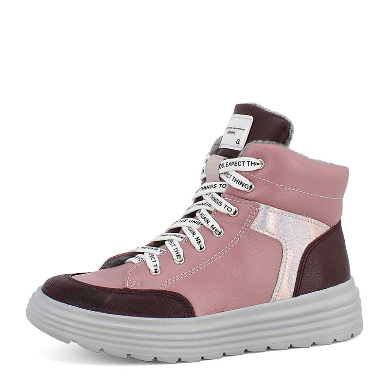 Ботинки, артикул 2084, цвет пыльно-розовый купить в интернет-магазине Shoeslel с доставкой по России