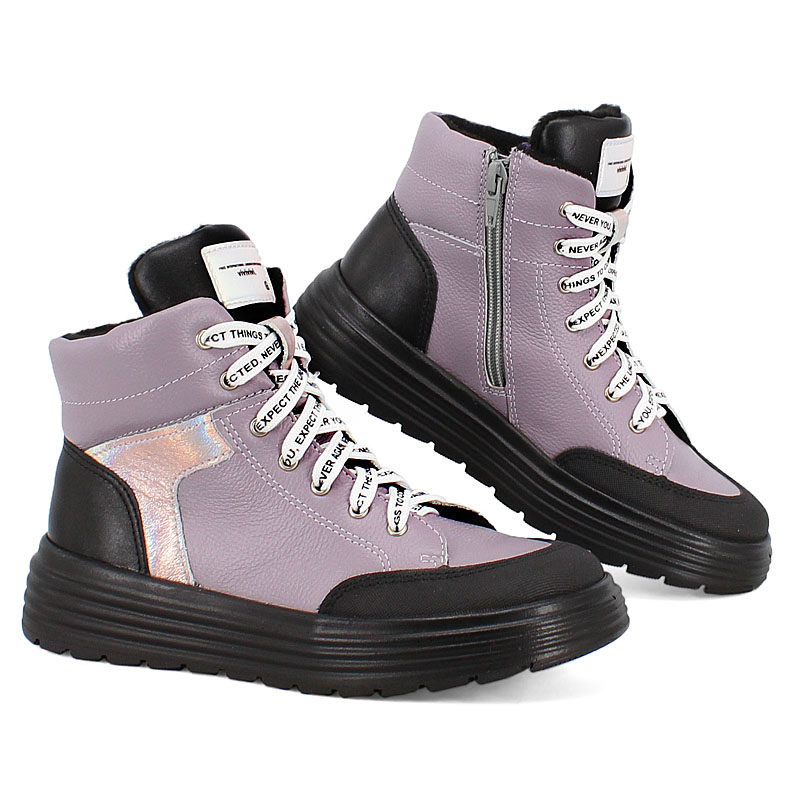 Ботинки, артикул 2084, цвет сиреневый купить в интернет-магазине Shoeslel с доставкой по России