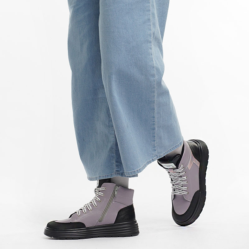 Ботинки, артикул 2084, цвет сиреневый купить в интернет-магазине Shoeslel с доставкой по России