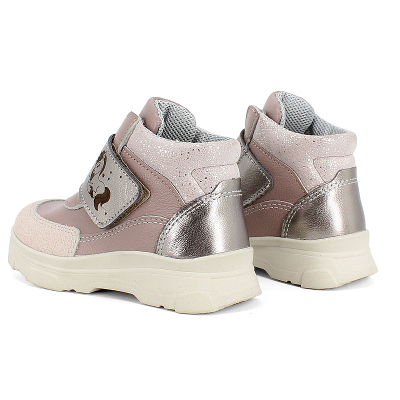 Ботинки малодетские, артикул 2087, цвет пыльно-розовый купить в интернет-магазине Shoeslel с доставкой по России