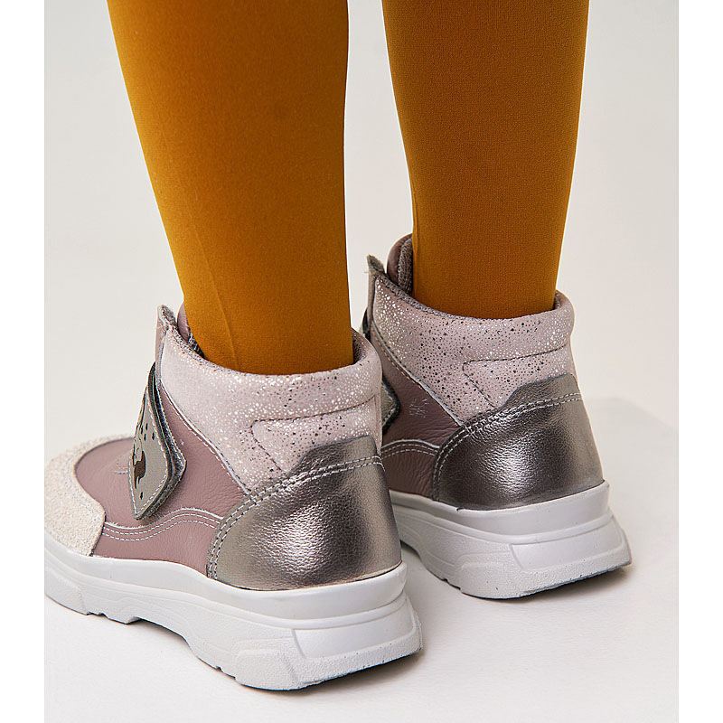 Ботинки малодетские, артикул 2087, цвет пыльно-розовый купить в интернет-магазине Shoeslel с доставкой по России