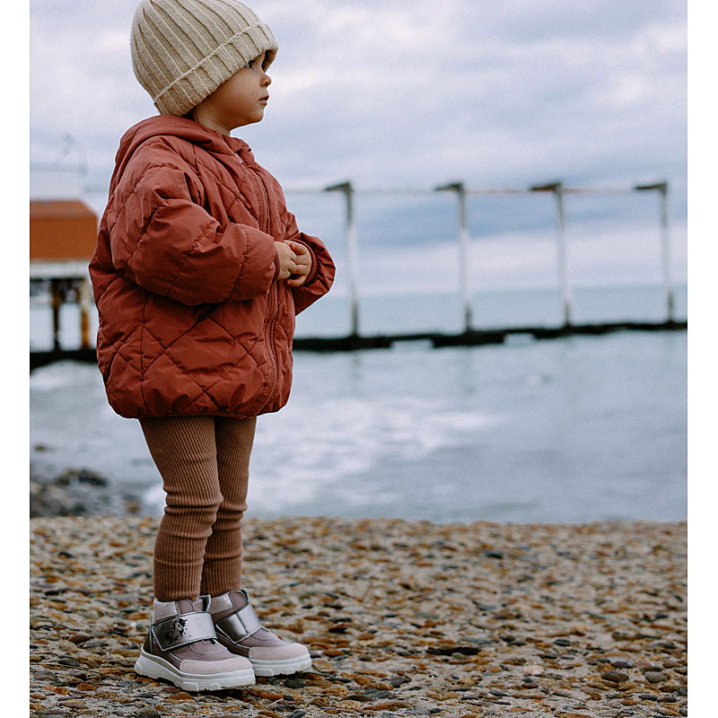 Ботинки малодетские, артикул 2087, цвет пыльно-розовый купить в интернет-магазине Shoeslel с доставкой по России