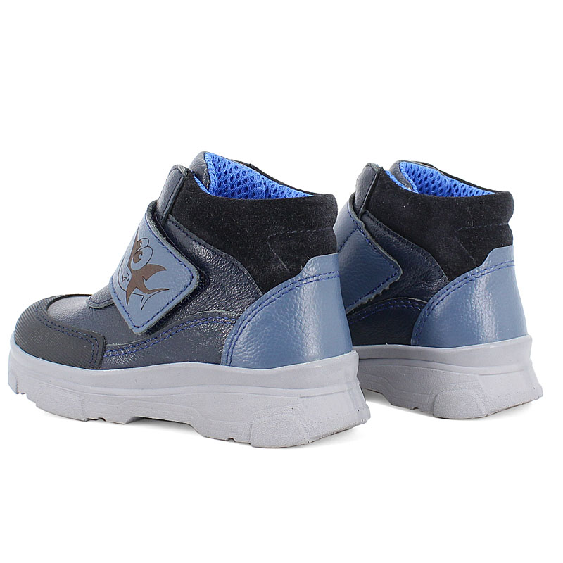 Ботинки малодетские, артикул 2087, цвет синий купить в интернет-магазине Shoeslel с доставкой по России