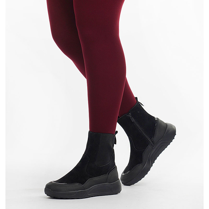 Полусапожки, артикул 2097, цвет черный купить в интернет-магазине Shoeslel с доставкой по России