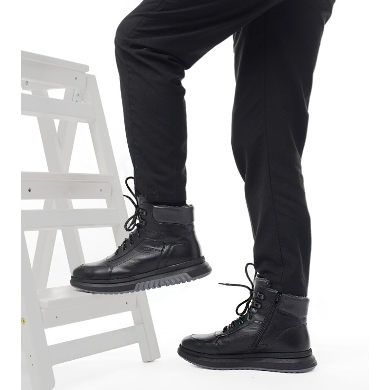 Ботинки, артикул 2102, цвет черный купить в интернет-магазине Shoeslel с доставкой по России