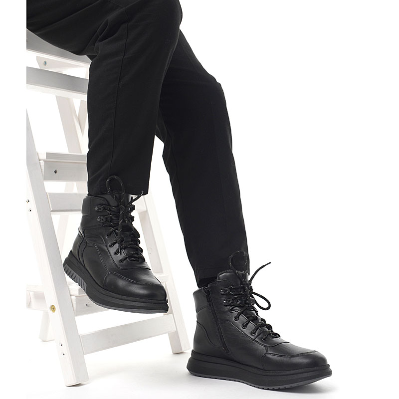 Ботинки, артикул 2102, цвет черный купить в интернет-магазине Shoeslel с доставкой по России