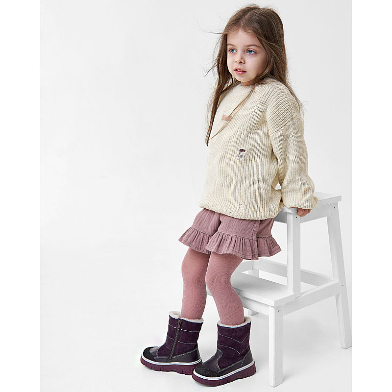 Сапожки малодетские, артикул 2105, цвет черничный купить в интернет-магазине Shoeslel с доставкой по России