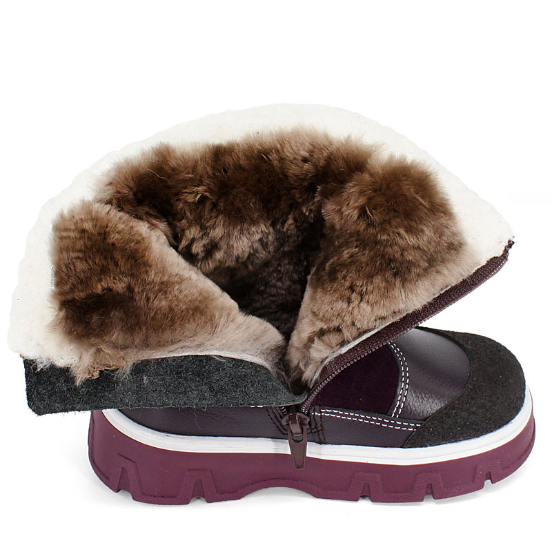 Сапожки малодетские, артикул 2105, цвет черничный купить в интернет-магазине Shoeslel с доставкой по России