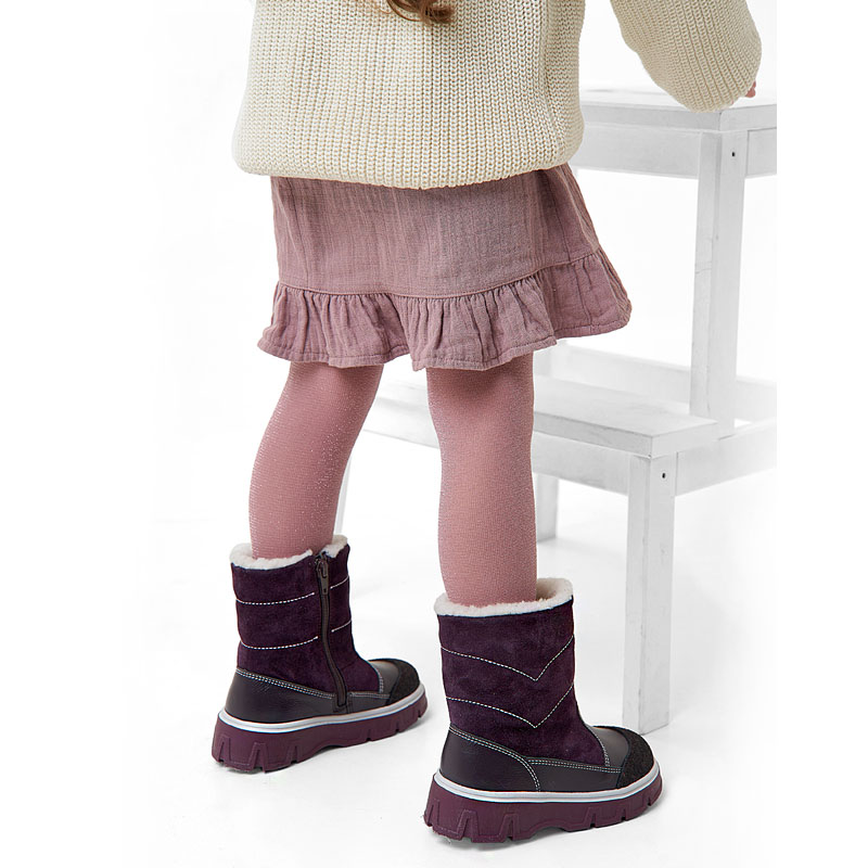 Сапожки малодетские, артикул 2105, цвет черничный купить в интернет-магазине Shoeslel с доставкой по России