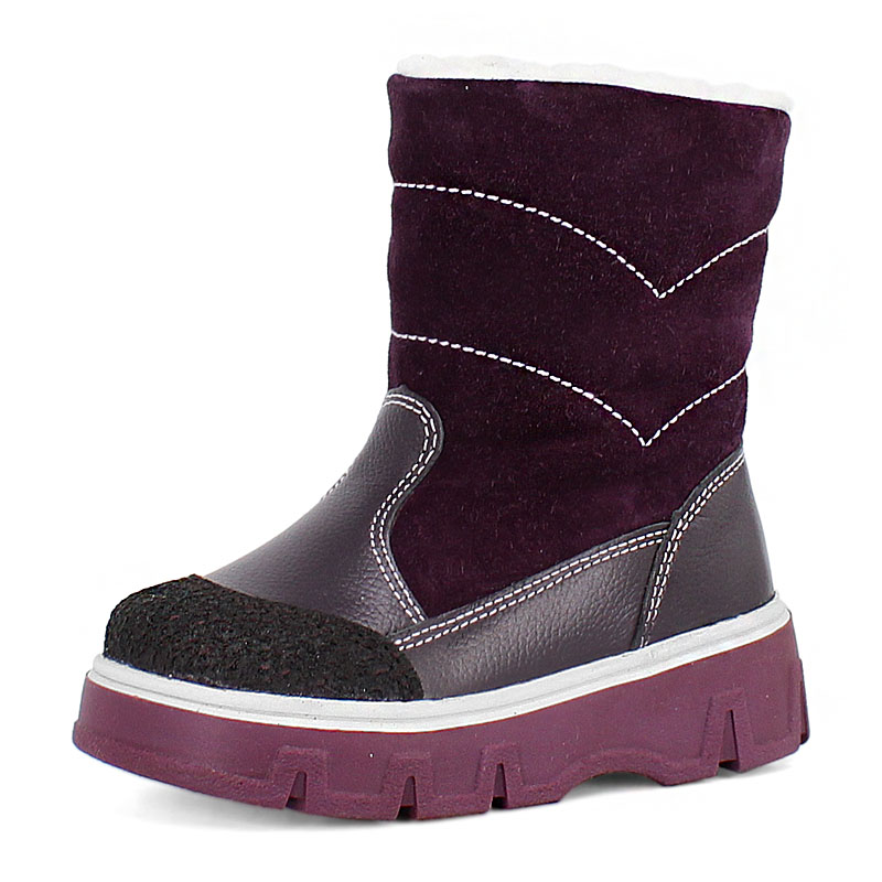 Сапожки малодетские, артикул 2105, цвет черничный купить в интернет-магазине Shoeslel с доставкой по России