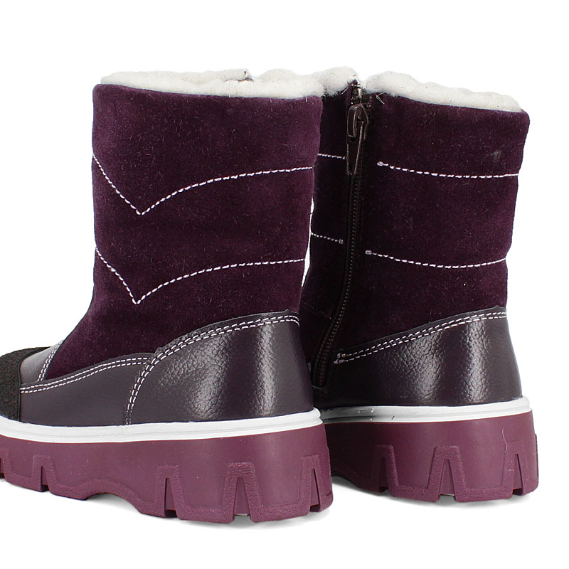 Сапожки малодетские, артикул 2105, цвет черничный купить в интернет-магазине Shoeslel с доставкой по России