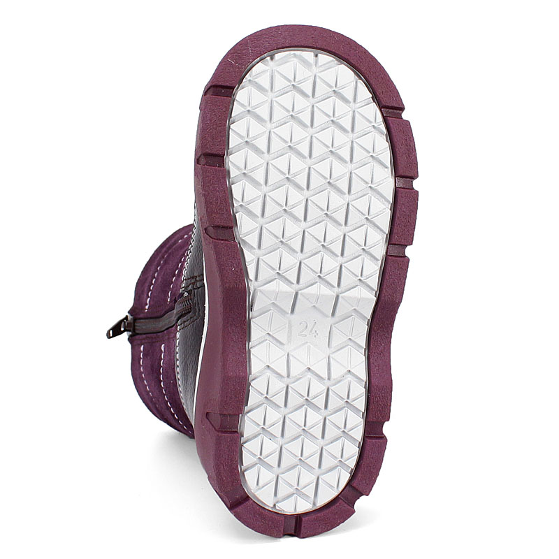 Сапожки малодетские, артикул 2105, цвет черничный купить в интернет-магазине Shoeslel с доставкой по России