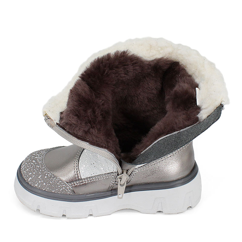 Сапожки малодетские, артикул 2105, цвет т.серебро купить в интернет-магазине Shoeslel с доставкой по России