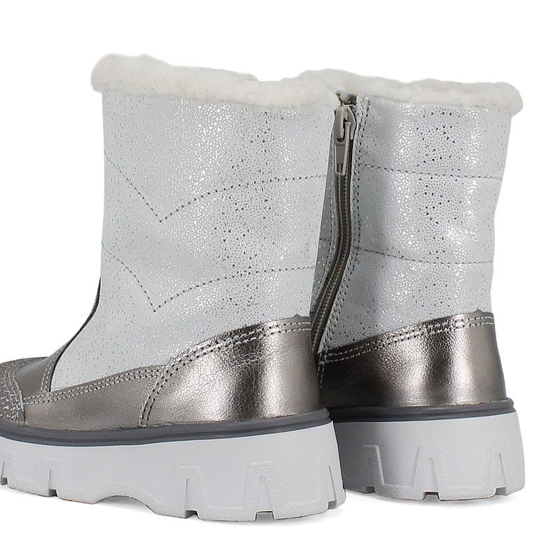 Сапожки малодетские, артикул 2105, цвет т.серебро купить в интернет-магазине Shoeslel с доставкой по России