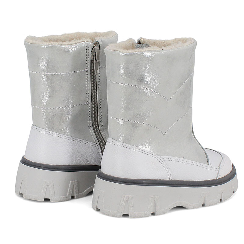 Сапожки малодетские, артикул 2105, цвет белый купить в интернет-магазине Shoeslel с доставкой по России