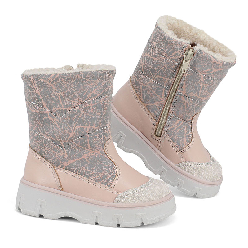 Сапожки малодетские, артикул 2105, цвет персиковый купить в интернет-магазине Shoeslel с доставкой по России