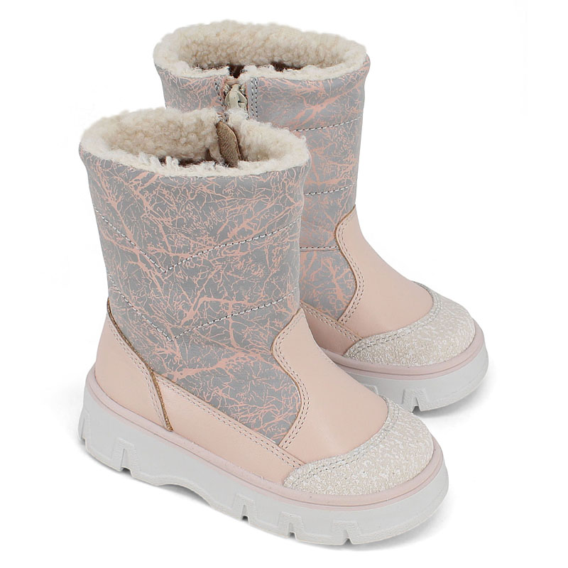 Сапожки малодетские, артикул 2105, цвет персиковый купить в интернет-магазине Shoeslel с доставкой по России