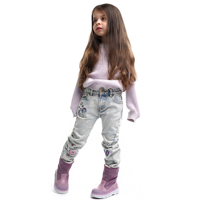 Сапожки малодетские, артикул 2105, цвет сиренево-розовый купить в интернет-магазине Shoeslel с доставкой по России