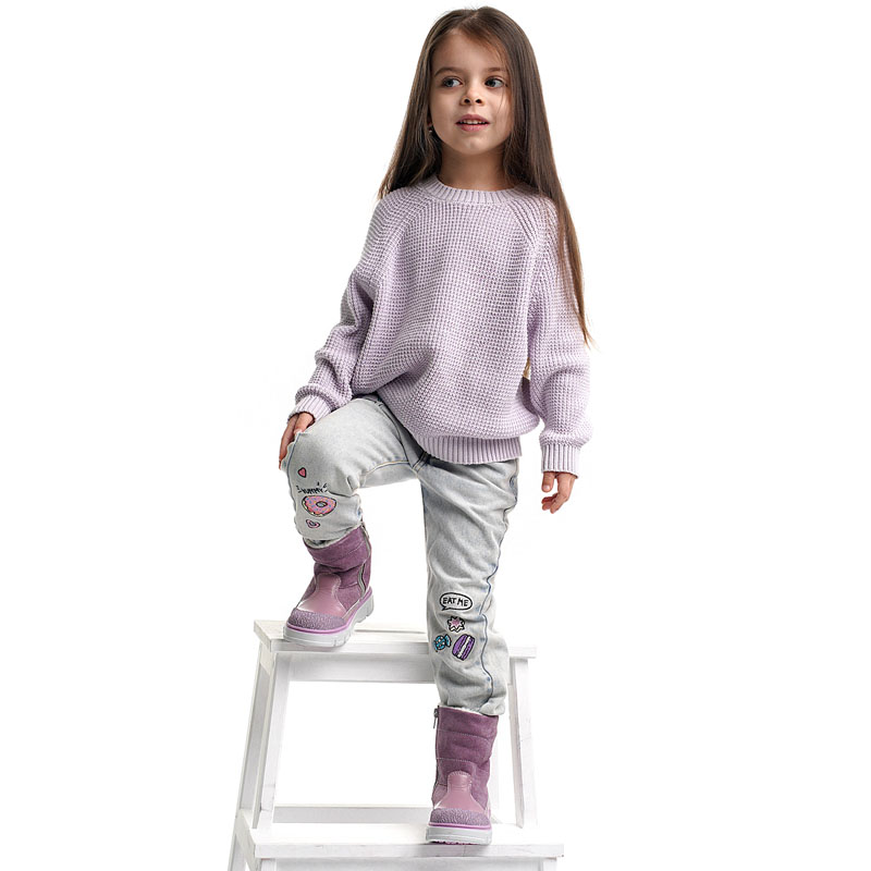 Сапожки малодетские, артикул 2105, цвет сиренево-розовый купить в интернет-магазине Shoeslel с доставкой по России