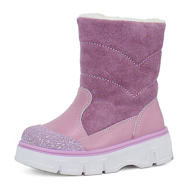 Сапожки малодетские, артикул 2105, цвет сиренево-розовый купить в интернет-магазине Shoeslel с доставкой по России