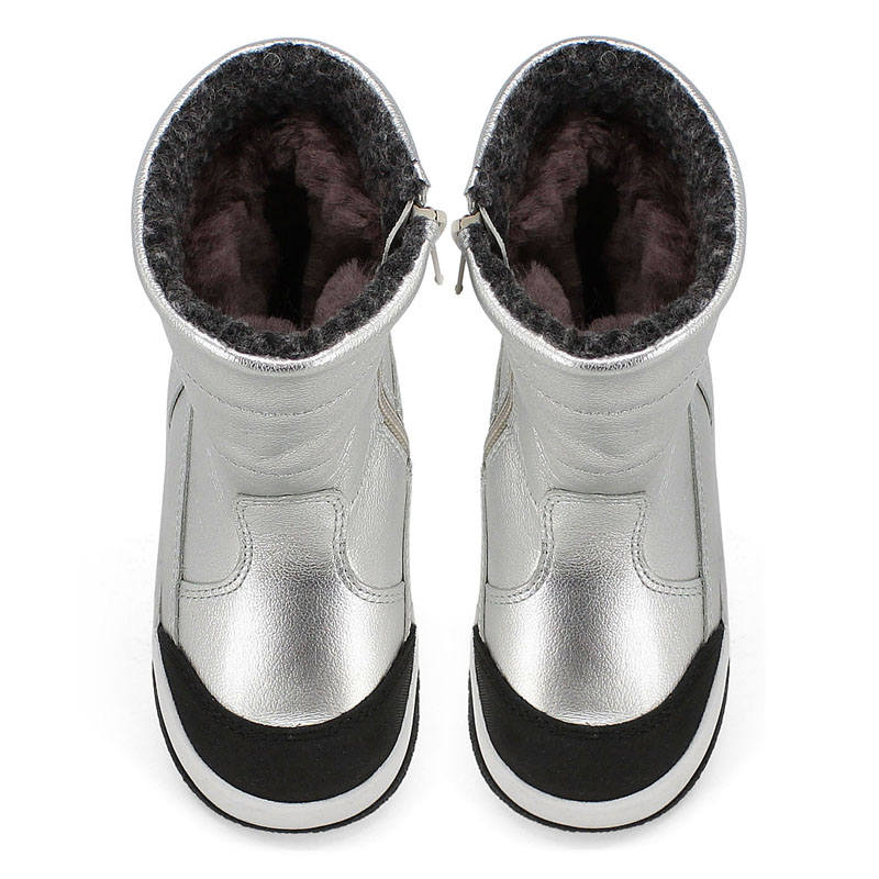 Сапожки малодетские, артикул 2105, цвет серебро купить в интернет-магазине Shoeslel с доставкой по России