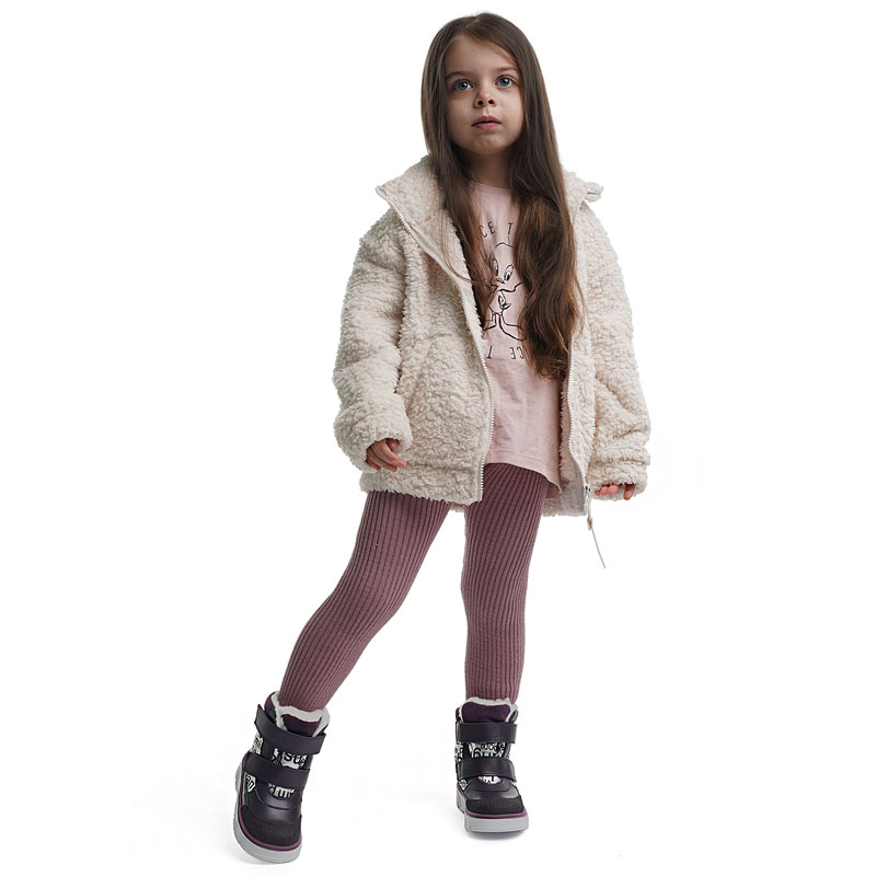 Ботинки малодетские, артикул 2111, цвет черничный купить в интернет-магазине Shoeslel с доставкой по России