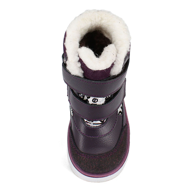 Ботинки малодетские, артикул 2111, цвет черничный купить в интернет-магазине Shoeslel с доставкой по России