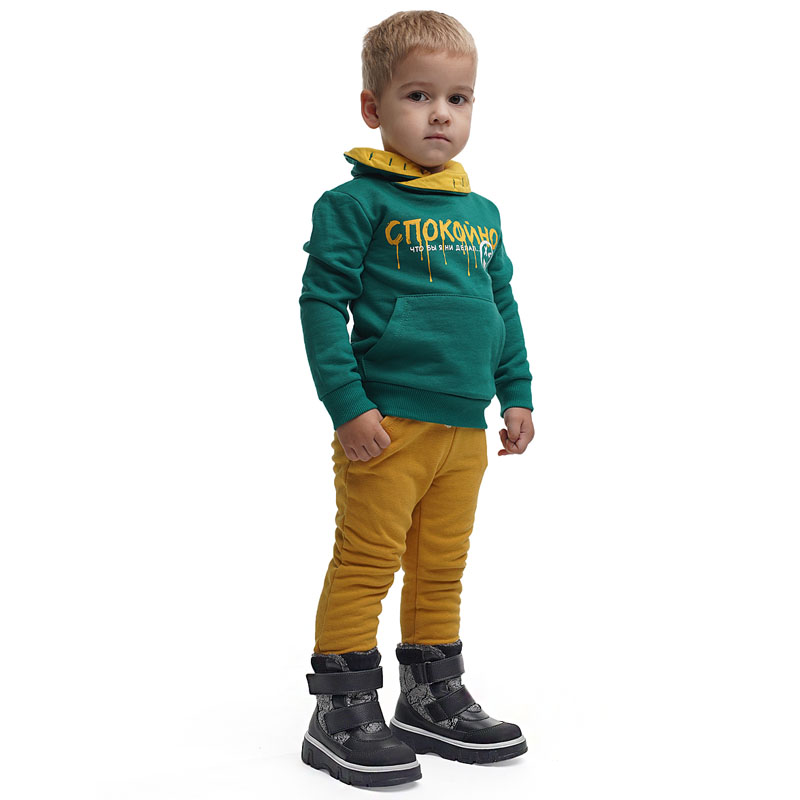 Ботинки малодетские, артикул 2111, цвет черный купить в интернет-магазине Shoeslel с доставкой по России