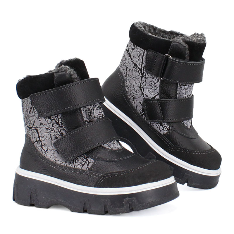 Ботинки малодетские, артикул 2111, цвет черный купить в интернет-магазине Shoeslel с доставкой по России