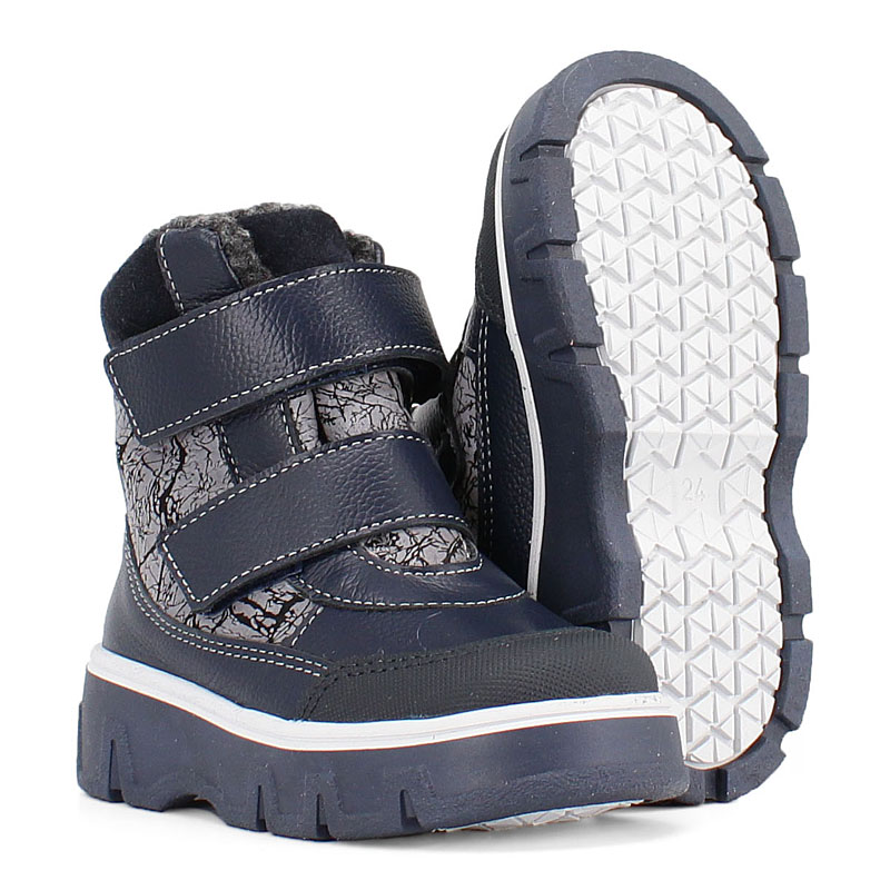 Ботинки малодетские, артикул 2111, цвет синий купить в интернет-магазине Shoeslel с доставкой по России