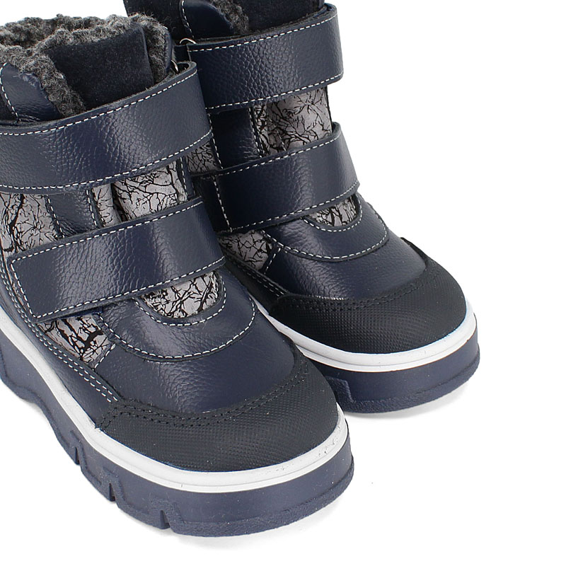 Ботинки малодетские, артикул 2111, цвет синий купить в интернет-магазине Shoeslel с доставкой по России