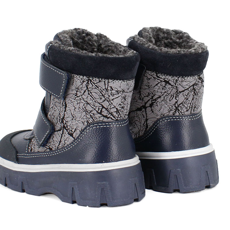 Ботинки малодетские, артикул 2111, цвет синий купить в интернет-магазине Shoeslel с доставкой по России