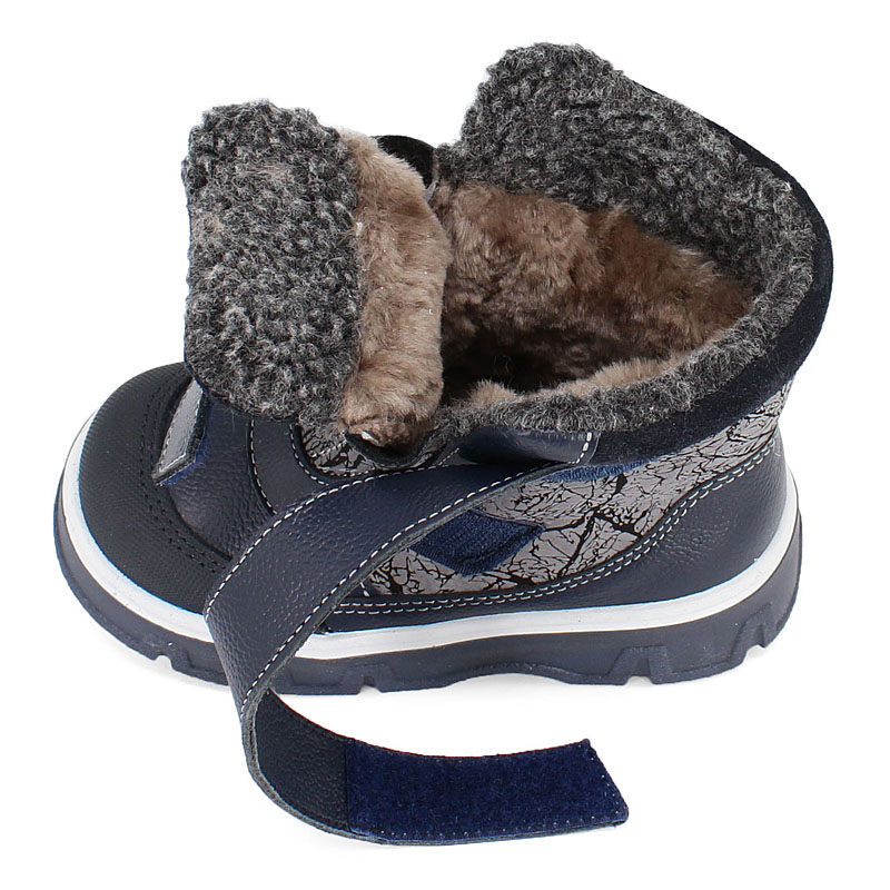 Ботинки малодетские, артикул 2111, цвет синий купить в интернет-магазине Shoeslel с доставкой по России