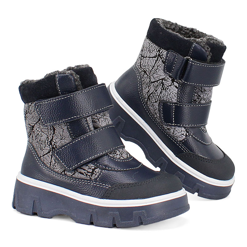 Ботинки малодетские, артикул 2111, цвет синий купить в интернет-магазине Shoeslel с доставкой по России