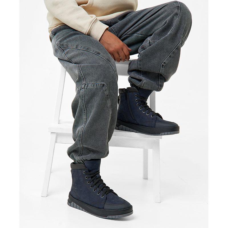 Ботинки, артикул 2117, цвет синий купить в интернет-магазине Shoeslel с доставкой по России