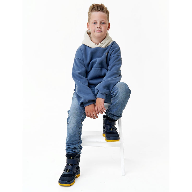 Ботинки, артикул 2124, цвет синий купить в интернет-магазине Shoeslel с доставкой по России