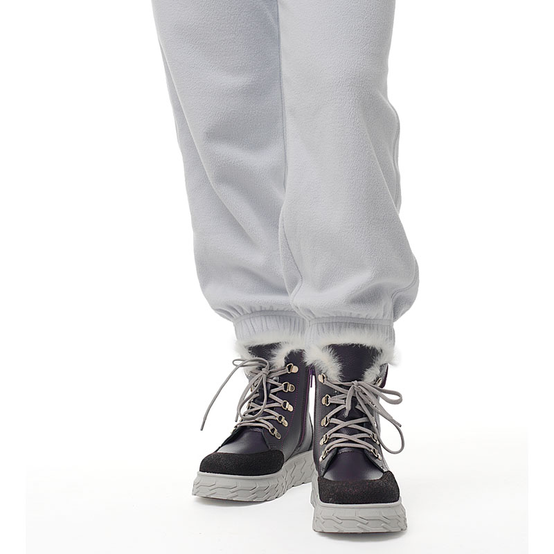 Ботинки, артикул 2127, цвет черничный купить в интернет-магазине Shoeslel с доставкой по России