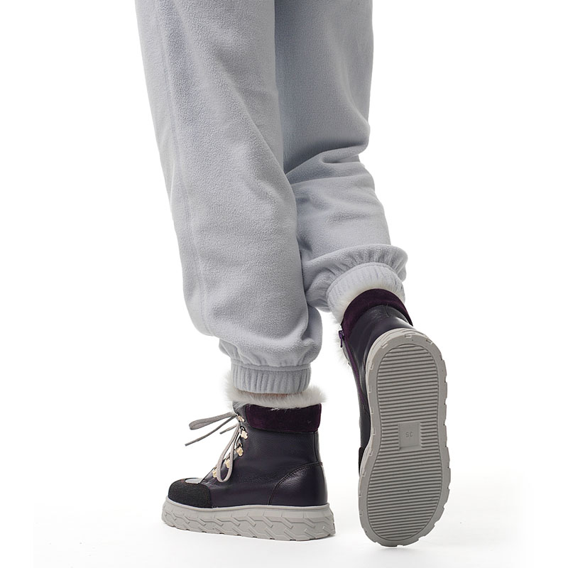 Ботинки, артикул 2127, цвет черничный купить в интернет-магазине Shoeslel с доставкой по России