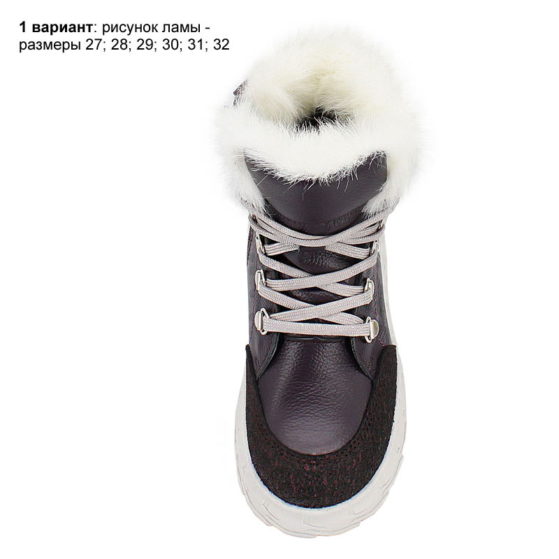 Ботинки, артикул 2127, цвет черничный купить в интернет-магазине Shoeslel с доставкой по России