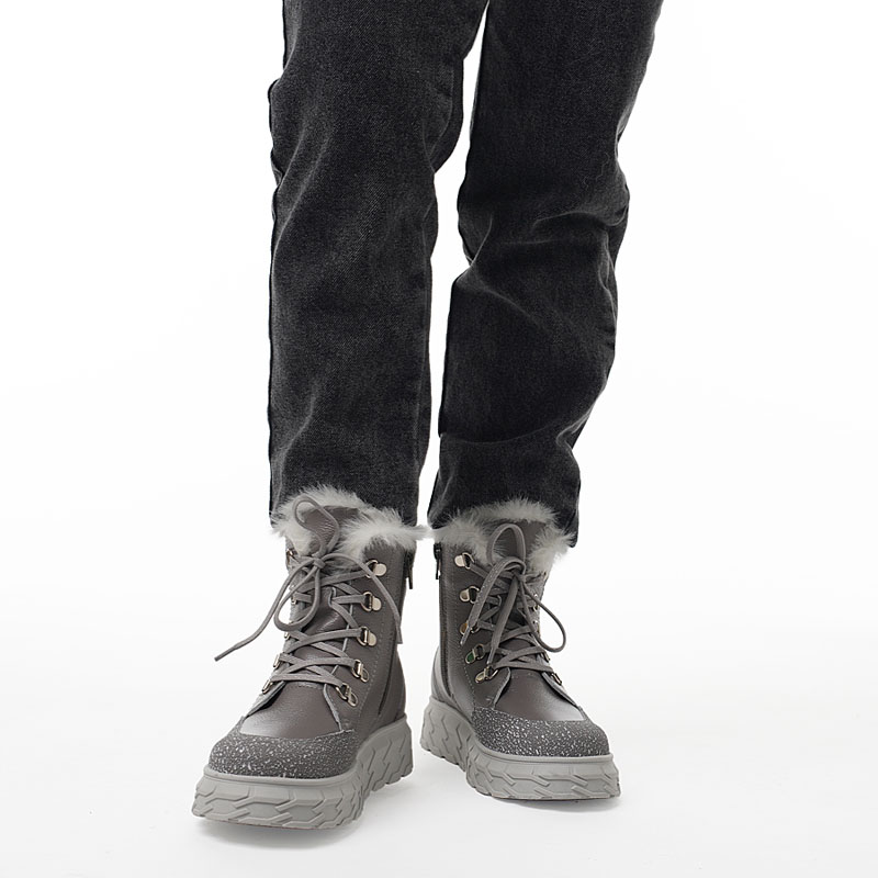 Ботинки, артикул 2127, цвет св.серый купить в интернет-магазине Shoeslel с доставкой по России