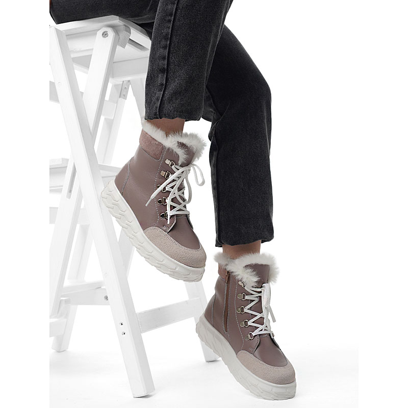 Ботинки, артикул 2127, цвет пыльно-розовый купить в интернет-магазине Shoeslel с доставкой по России