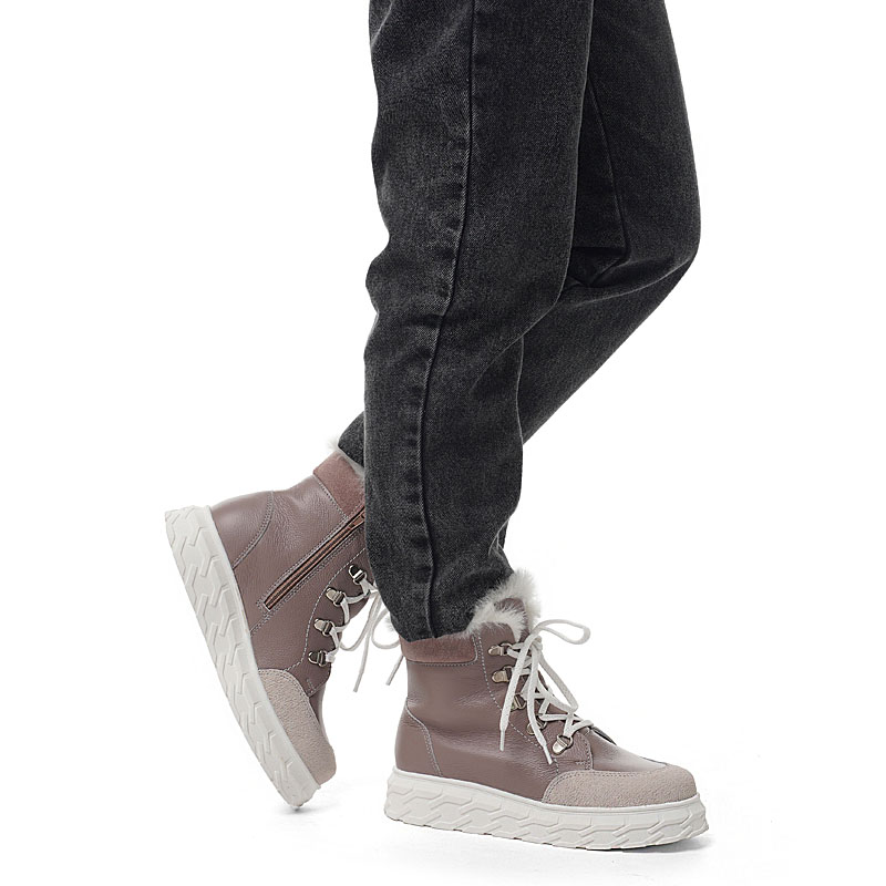 Ботинки, артикул 2127, цвет пыльно-розовый купить в интернет-магазине Shoeslel с доставкой по России
