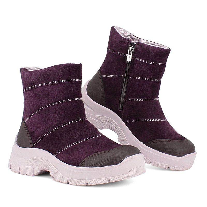 Полусапожки, артикул 2129, цвет черничный купить в интернет-магазине Shoeslel с доставкой по России