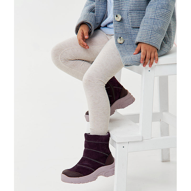 Полусапожки, артикул 2129, цвет черничный купить в интернет-магазине Shoeslel с доставкой по России