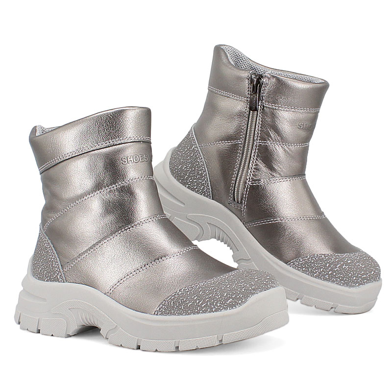 Полусапожки, артикул 2129, цвет серебристый купить в интернет-магазине Shoeslel с доставкой по России