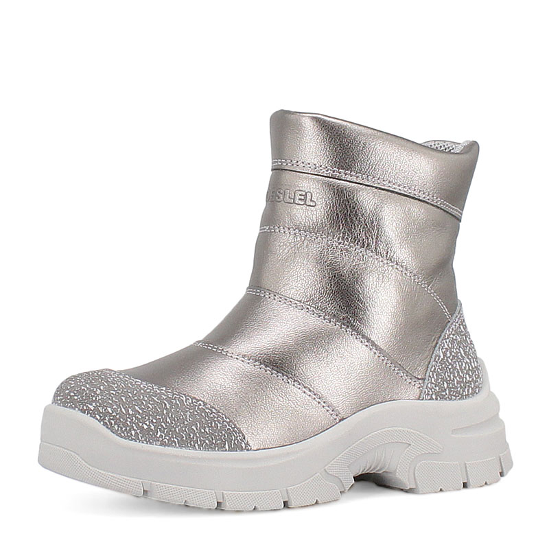 Полусапожки, артикул 2129, цвет серебристый купить в интернет-магазине Shoeslel с доставкой по России