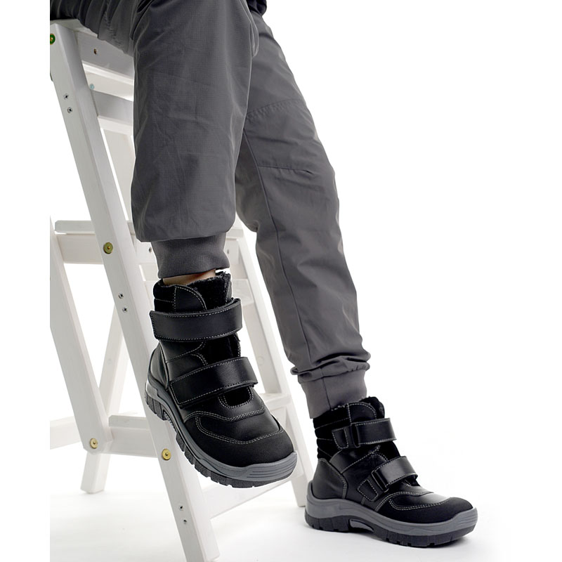 Ботинки, артикул 2132, цвет черный купить в интернет-магазине Shoeslel с доставкой по России