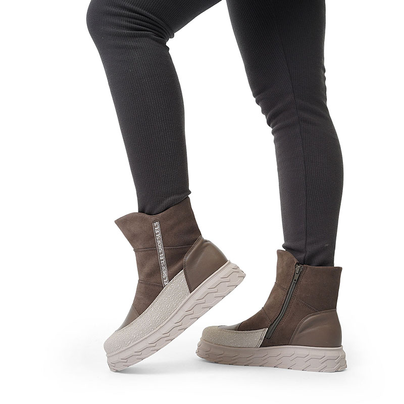 Сапожки, артикул 2135, цвет темно-серый купить в интернет-магазине Shoeslel с доставкой по России